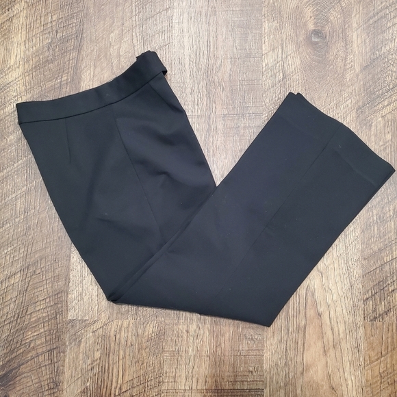 Marc Jacobs Black Wide Leg Pants Cropped Trousers High Rise Work Classic Capri 0 - Picture 1 of 9